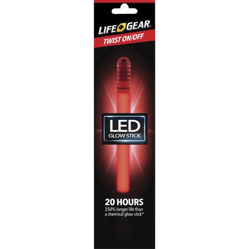 Life+Gear LED Reusable Glow Stick - LR44 - Red