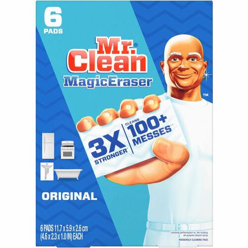 Mr. Clean Magic Eraser Pads - Pad - 6 / Pack - White - Multipurpose Cleaners - PGC79009