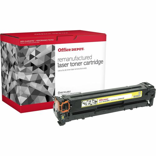 Office Depot® Remanufactured Yellow Toner Cartridge Replacement For HP 125A, CB542A, OD1215Y - 1400 Pages