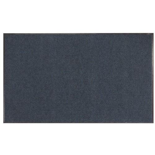 Office Depot® Brand Tough Rib Floor Mat, 3' x 5', Blue - Indoor, Outdoor - 60" Length x 36" Width - Rectangular - Dirt-trapping - Polypropylene - Blue - 1Each