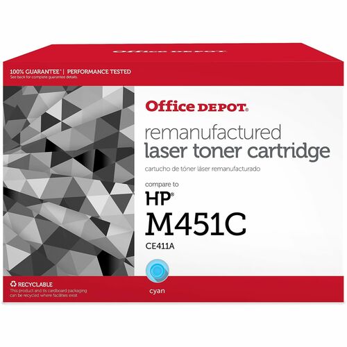 Office Depot® Remanufactured Cyan Toner Cartridge Replacement For HP M451C - 2600 Pages