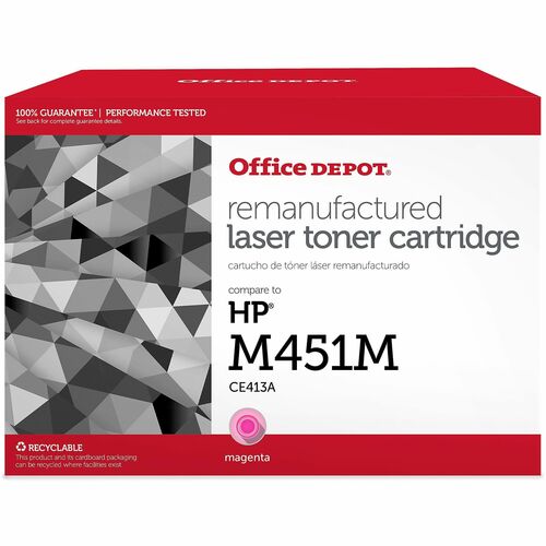 Office Depot® Remanufactured Magenta Toner Cartridge Replacement For HP M451M - 2600 Pages