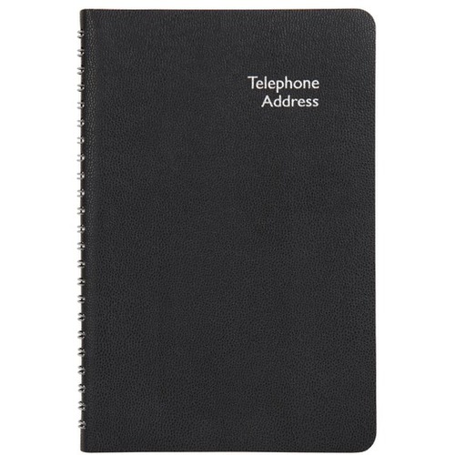 Office Depot® Brand Pajco Pocket Telephone/Address Book, 3 5/8" x 6 1/2 - Wire Bound - 3.50" x 6.25" Sheet Size - White Sheet(s) - Black Print Color - Assorted Cover - Recycled - 1 Each