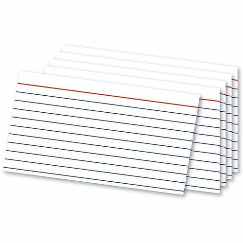 Office Depot® Brand Index Cards And Tray Set, 3" x 5" , White, Pack Of 180 Cards - 180 x Divider(s) - 3" Width x 5" Length - White Tab(s)