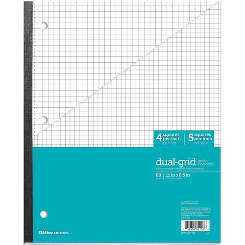 Office Depot Wireless Notebook, 8 1/2" x 11", 1 Subject, DualSized