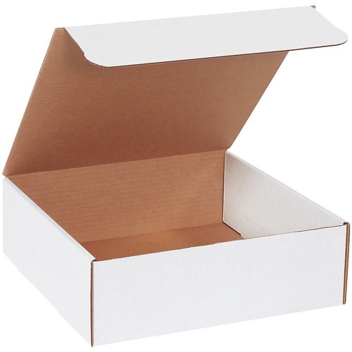 Office Depot White Literature Mailers, 12" x 12" x 4" , Pack Of 50 - Shipping - 12" Width x 12" Length - White - Paper, Cardboard, Corrugated - 50 / Pack
