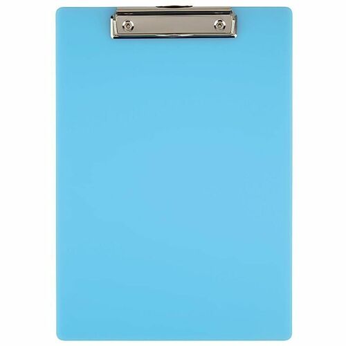 Office Depot® Brand Acrylic Clipboard, 9" x 12-1/2" , Blue - 8 1/2" x 11" Sheet Size - Flat - Acrylic - Blue - 1 Each