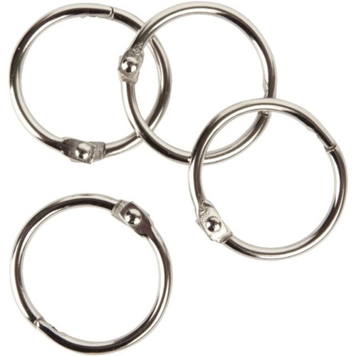 Office Depot Loose-Leaf Rings, 1" , Pack Of 12 - 100 x Sheet Capacity - Round - 12 / Pack