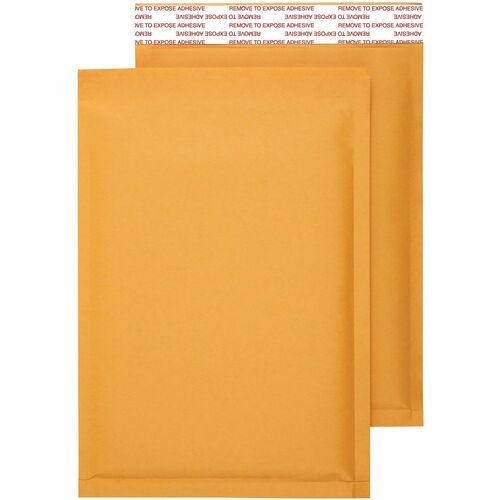 Office Depot® Brand Self-Sealing Bubble Mailers, Size 0, 6" x 9" , Pack Of 12 - Bubble - 9 1/8" Width x 6" Length - Self Adhesive - Gold - 12 / Pack