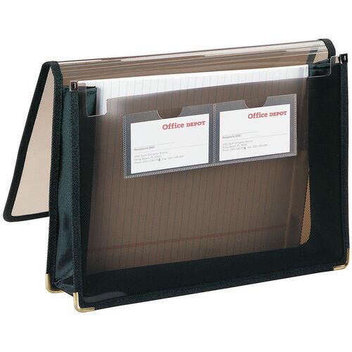 Office Depot® Brand Poly Extra Deep Document Wallet, 1 Pocket, 3-1/2" Expansion, 8-1/2" x 11" , Letter Size, Transparent Smoke - 8 1/2" x 11" - Capacity3 1/2" Expansion - 1 Pocket(s) - Top Tab Location - Polypropylene - Transparent Smoke - 0% Recycled