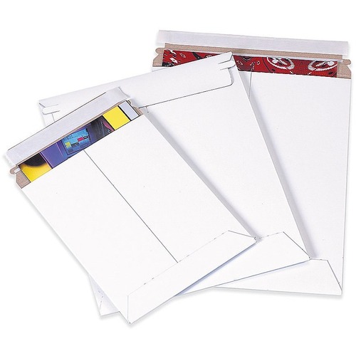 Office Depot Self-Seal Stayflats Mailers, 6" x 8" , White, Box Of 100 - Shipping - 8" Width x 6" Length - Self-sealing - White - Paper, Paperboard - 100 / Case