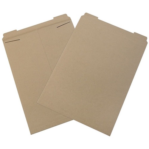 Office Depot Kraft Flat Mailers, 20" x 27" , Box Of 50 - Shipping - 27" Width x 20" Length - Flap - Kraft, Brown - Paper, Paperboard - 50 / Case