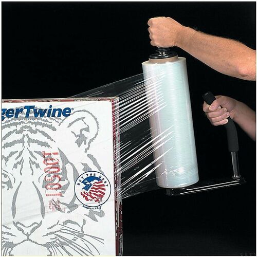 Office Depot® Brand Blown Hand Stretch Film, 80 Gauge, 18" x 1500', Clear , Pack Of 4 - 18" Width x 1500 ft Length - Moisture Resistant, Puncture Resistant - Plastic - Clear - 4 Roll