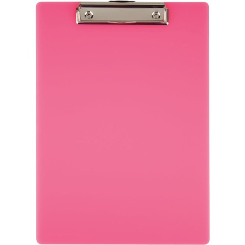 Office Depot Acrylic Clipboard, 12 11/16in x 9in, Magenta - 8 1/2" x 11" Sheet Size - Spring Clip - Acrylic, Plastic - Magenta - 1