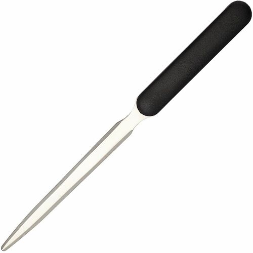 Office Depot® Brand Stainless Steel Letter Opener, Black/Silver - Stainless Steel Blade - Plastic Handle - Black, Silver - 1 Each