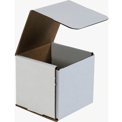Office Depot White Corrugated Mailers, 5" x 5" x 5" , Pack Of 50 - Corrugated - 5" Width - White - Paper, Corrugated Cardboard - 50 / Pack