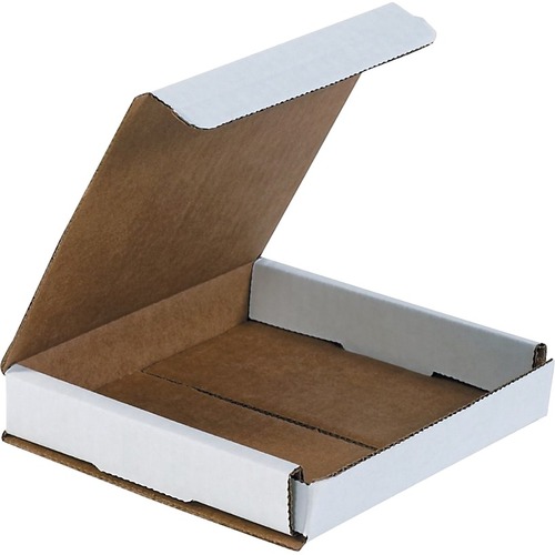 Office Depot White Corrugated Mailers, 6" x 6" x 1" , Pack Of 50 - Corrugated - 6" Width - White - Paper, Corrugated Cardboard - 50 / Pack