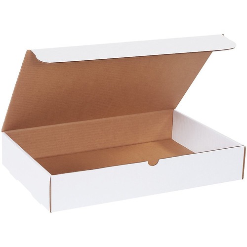 Office Depot White Literature Mailers, 17 1/8" x 11 1/8" x 3" , Pack Of 50 - Shipping - 11 1/8" Width x 17 1/8" Length - White - Paper, Cardboard, Corrugated - 50 / Pack