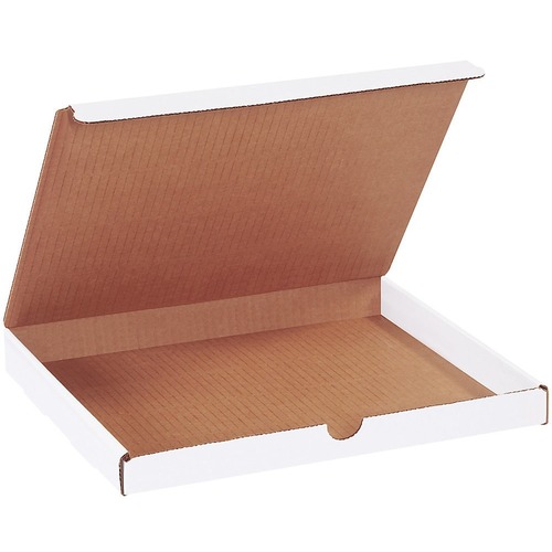 Office Depot White Literature Mailers, 11 1/8" x 8 3/4" x 1" , Pack Of 50 - Shipping - 8 3/4" Width x 11 1/8" Length - White - Paper, Cardboard, Corrugated - 50 / Pack