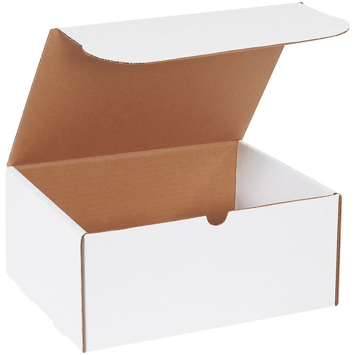 Office Depot White Literature Mailers, 11 1/8" x 8 3/4" x 5" , Pack Of 50 - Shipping - 8 3/4" Width x 11 1/8" Length - White - Paper, Cardboard, Corrugated - 50 / Pack