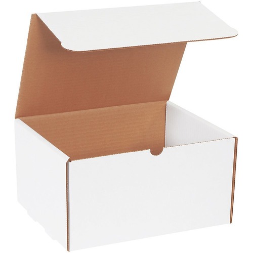 Office Depot White Literature Mailers, 11 1/8" x 8 3/4" x 6" , Pack Of 50 - Shipping - 8 3/4" Width x 11 1/8" Length - White - Paper, Cardboard, Corrugated - 50 / Pack