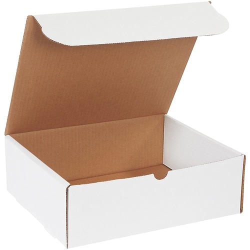 Office Depot White Literature Mailers, 11 3/4" x 10 3/4"x 4" , Pack Of 50 - Shipping - 10 3/4" Width x 11 3/4" Length - White - Paper, Cardboard, Corrugated - 50 / Pack
