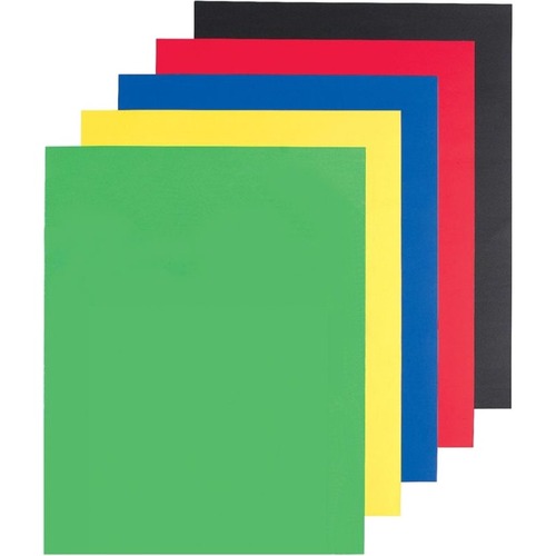 Office Depot Poster Boards, 22" x 28" , Assorted Colors, Pack Of 5 - Poster, Project - 22" Width x 28" Length - 5 / Pack - Assorted - Card Stock