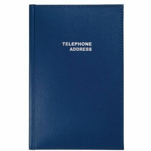 Office Depot® Brand Vinyl Desk Telephone/Address Book, 5 1/8" x 7 3/4 - Wire Bound - 5.13" x 7.75" Sheet Size - White Sheet(s) - Black Print Color - Assorted Cover - Vinyl - Recycled - 1 Each
