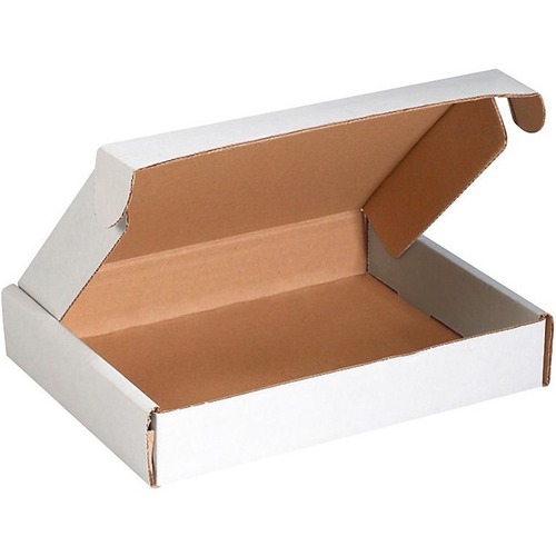 Office Depot Deluxe Literature Mailers, 11 1/8" x 8 3/4" x 2" , White, Pack Of 50 - Corrugated - 8 3/4" Width - Tuck Flap - White - Paper, Corrugated Cardboard - 50 / Pack