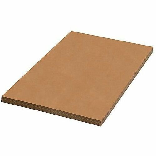 Partners Brand Material Kraft Corrugated Sheets, 24" x 36" , Pack Of 20 - 36" Width - 200 lb Basis Weight - Kraft Paper - Kraft - 20 Sheet