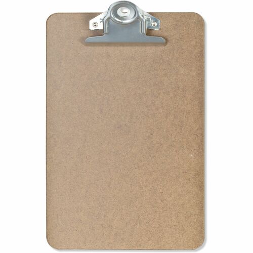 Office Depot® Brand Memo Size Clipboard, 6" x 9" , 100% Recycled Wood, Light Brown - 5" x 8" Sheet Size - Bulldog Clip - Wood - Light Brown - 1 Each