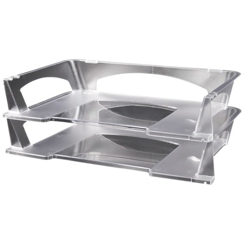 Office Depot® Brand Stacking Desk Trays, 2 1/2"H x 10 1/2"W x 12"D