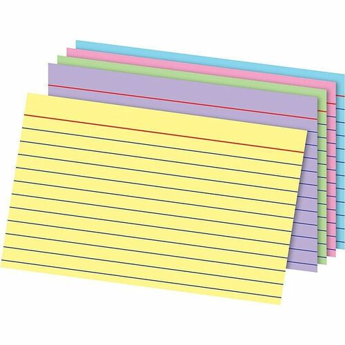 Office Depot® Brand Index Cards, 4" x 6" , Rainbow, Pack Of 100 - 100 x Divider(s) - 4" Width x 6" Length - Rainbow Tab(s)