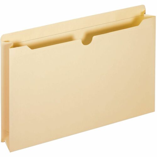 Office Depot® Brand Manila File Jackets, 2" Expansion, Legal Size, Pack Of 10 Jackets - 8 1/2" x 14" - Capacity2" Expansion - Top Tab Location - Full Length Tab Position - Paper - Manila - 10% Recycled - 10 Pack