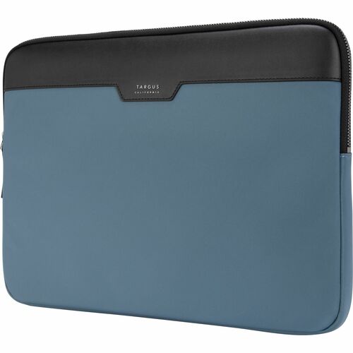 Targus Newport TSS100002GL Carrying Case (Sleeve) for 13" to 14" Notebook - Blue - Scratch Resistant Interior, Scuff Resistant Interior, Water Resistant - Twill Nylon, Leatherette Body - Foam, Plush Interior Material - 8.7" Height x 12.6" Width x 1" Depth