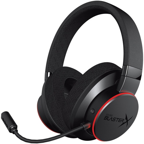 Creative Sound BlasterX H6 Headset - Stereo - Mini-phone (3.5mm), Micro USB - Wired - 32 Ohm - 20 Hz - 20 kHz - Over-the-head - Binaural - Circumaural - 4.92 ft Cable - Uni-directional, Condenser, Noise Reduction Microphone - Black