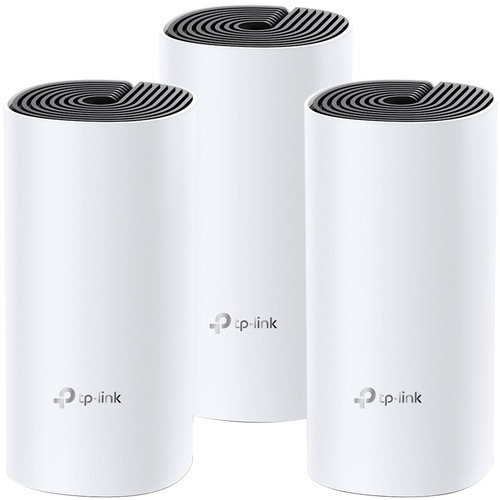 TP-Link Deco M4 Dual Band IEEE 802.11ac 1.17 Gbit/s Wireless Access Point - 2.40 GHz, 5 GHz - 2 x Internal Antenna(s) - Internal - MIMO Technology - 2 x Network (RJ-45) - Gigabit Ethernet - Bluetooth 4.2 - Desktop - 3 Pack