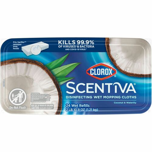 Picture of Clorox Scentiva Disinfecting Wet Mopping Cloth Refills