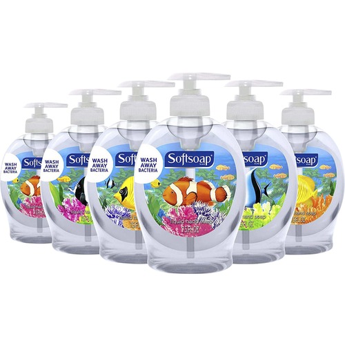Softsoap Aquarium Hand Soap - Fresh Scent Scent - 7.5 fl oz (221.8 mL) - Pump Bottle Dispenser - Soil Remover, Bacteria Remover, Dirt Remover - Hand, 
