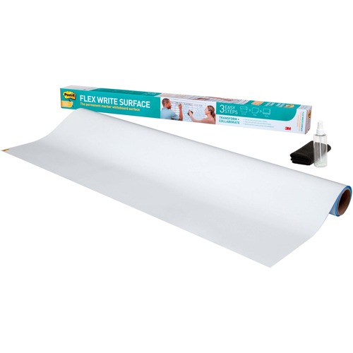 Post-it® Flex Write Surface - White Surface - Rectangle - 48" (1219.20 mm) Length x 36" Width - 1 / Roll