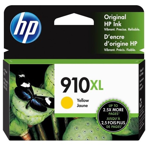 HP 910XL Original Ink Cartridge - Yellow - Inkjet - High Yield - 825 Pages - 1 Each - Ink Cartridges & Printheads - HEW3YL64AN140