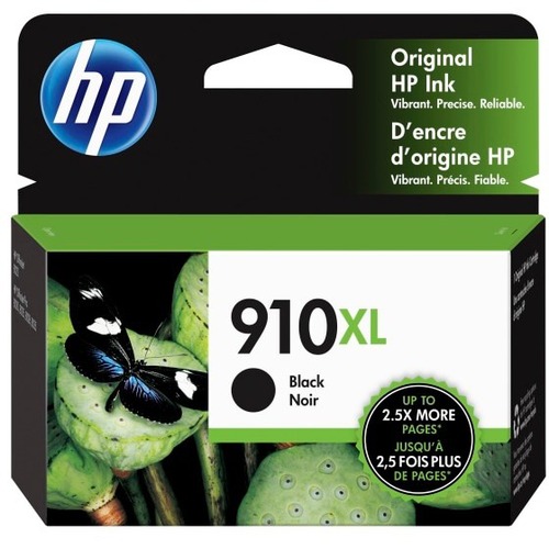 HP 910XL Original Ink Cartridge - Black - Inkjet - High Yield - 825 Pages - 1 Each - Ink Cartridges & Printheads - HEW3YL65AN140