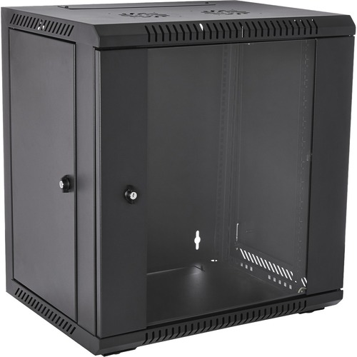 V7 12U Rack Wall Mount Glass Door Enclosure - 12U Rack Wall Mount Glass Door Enclosure