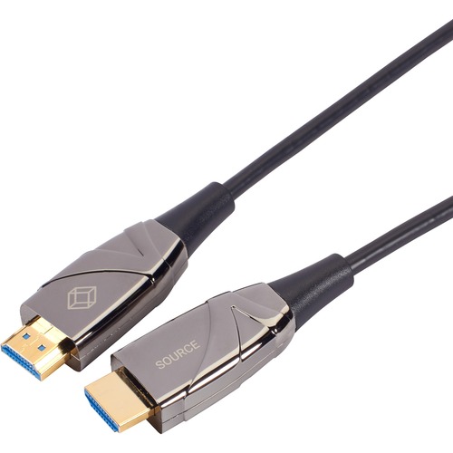 Black Box High-Speed HDMI 2.0 Active Optical Cable (AOC) - 164.04 ft Fiber Optic A/V Cable for Audio/Video Device, Transmitter, Receiver, Video Extender - First End: 1 x HDMI 2.0 Digital Audio/Video - Male - Second End: 1 x HDMI 2.0 Digital Audio/Video - 