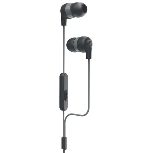 Skullcandy Ink'd+ Earbuds with Microphone - Stereo - Mini-phone (3.5mm) - Wired - 16 Ohm - 20 Hz - 20 kHz - Earbud - Binaural - In-ear - 4.27 ft Cable - Black