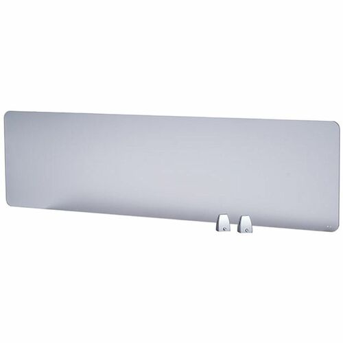 Boss 22" Privacy Panel, Plexiglass - 22" x 0.2" x 15.6" - Material: Plexiglass - Finish: Silver