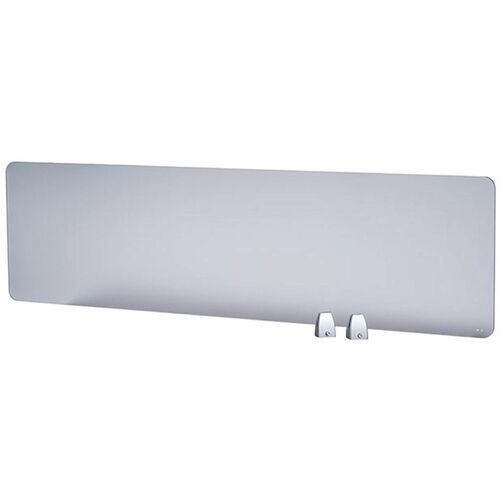 Boss 58" Privacy Panel, Plexiglass - 58" x 0.2" x 15.6" - Material: Plexiglass - Finish: Silver