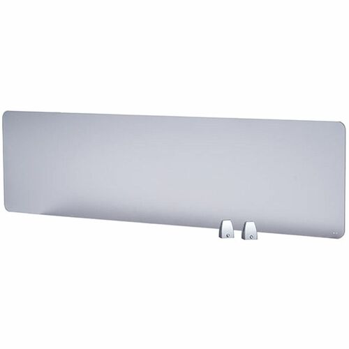 Boss 45" Privacy Panel, Plexiglass - 45" x 0.2" x 15.6" - Material: Plexiglass - Finish: Silver