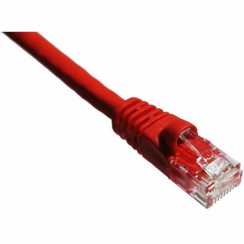 Axiom 14FT CAT6A 650mhz Patch Cable Molded Boot (Red) - 14 ft Category 6a Network Cable for Network Device - First End: 1 x RJ-45 Network - Male - Second End: 1 x RJ-45 Network - Male - Patch Cable - Red