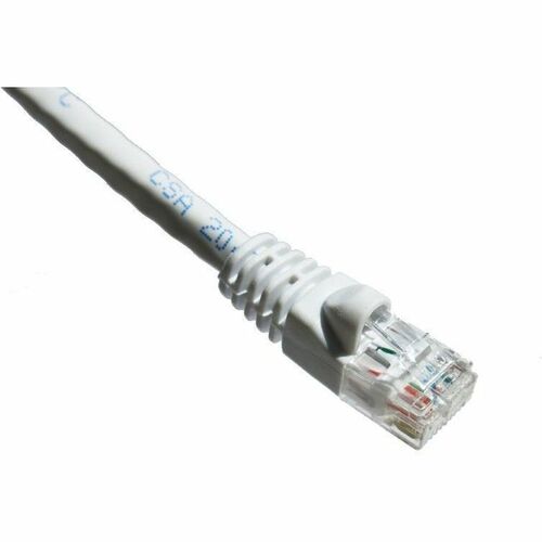 Axiom 14FT CAT6A 650mhz Patch Cable Molded Boot (White) - 14 ft Category 6a Network Cable for Network Device - First End: 1 x RJ-45 Network - Male - Second End: 1 x RJ-45 Network - Male - Patch Cable - White